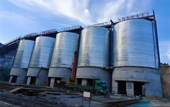 许昌螺旋卷板仓施工现场